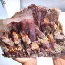 Red Phantom Quartz Sunset Phantom Quartz with Red Hematite - image 2