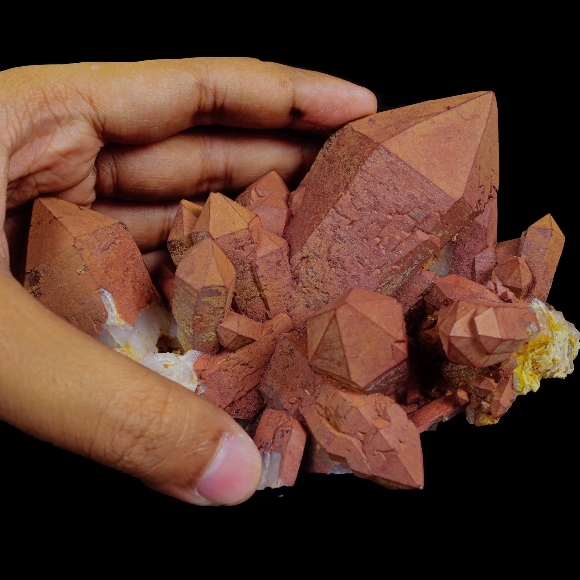 Red Quartz cluster Natural Mineral Specimen - image 4