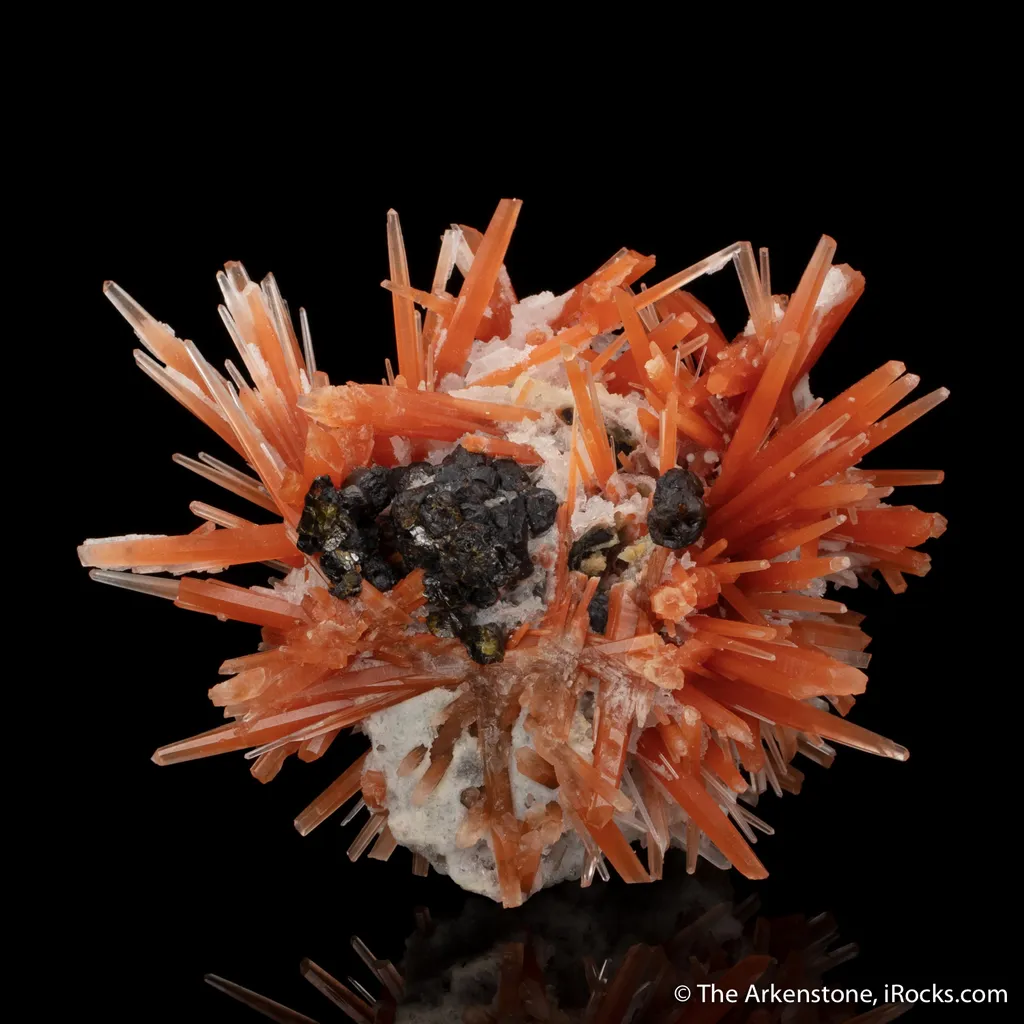 Red Quartz (included by Iron) with Sphalerite image