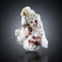 Red Spessartine Garner Crystal cluster on Matrix from Pakistan - image 1