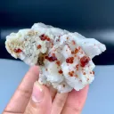 Red Spessartine Garner Crystal cluster on Matrix from Pakistan - image 7