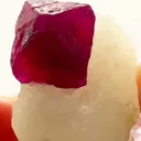 RED Spinel ON MARBLE — BURMA FIRE - image 2