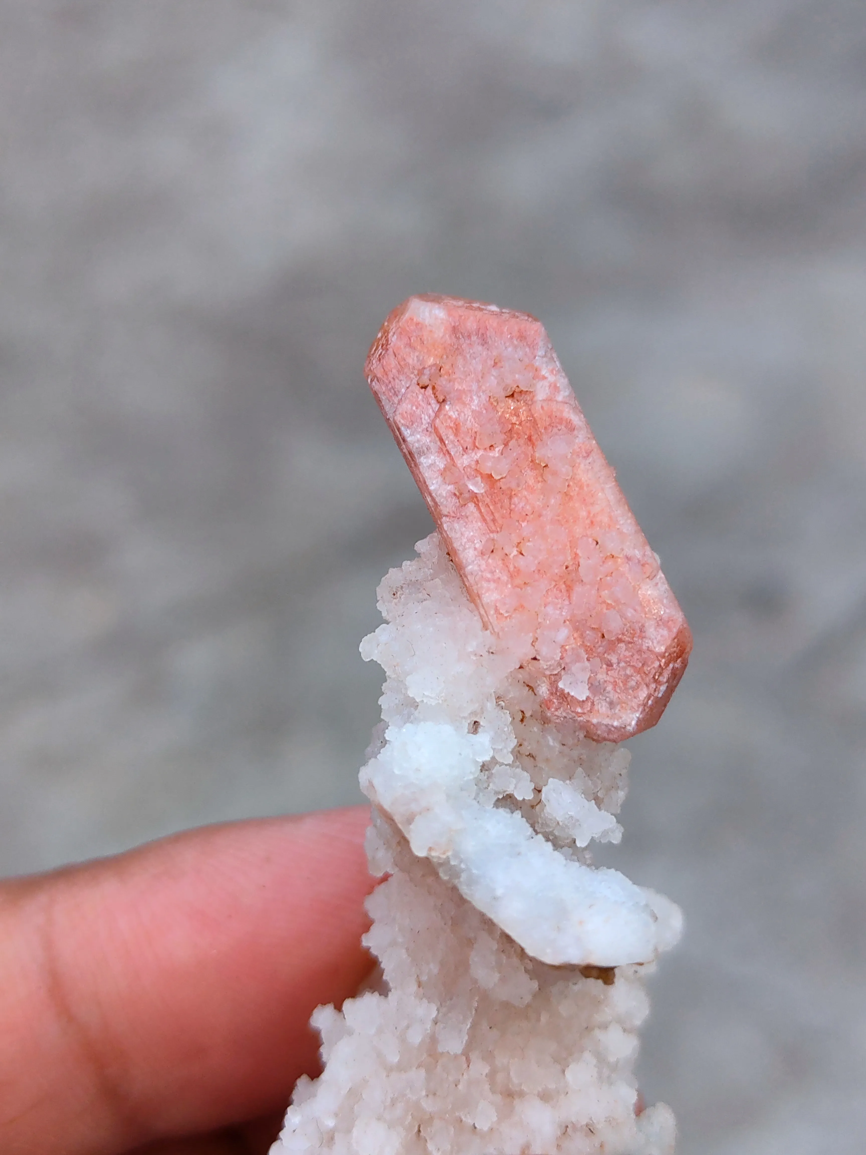 Red Stilbite on Prehnite matrix - image 3