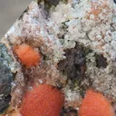 Red Thomsonite balls on Heulandite Matrix From India - image 4