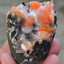 Red Thomsonite balls on Heulandite Matrix From India - image 10