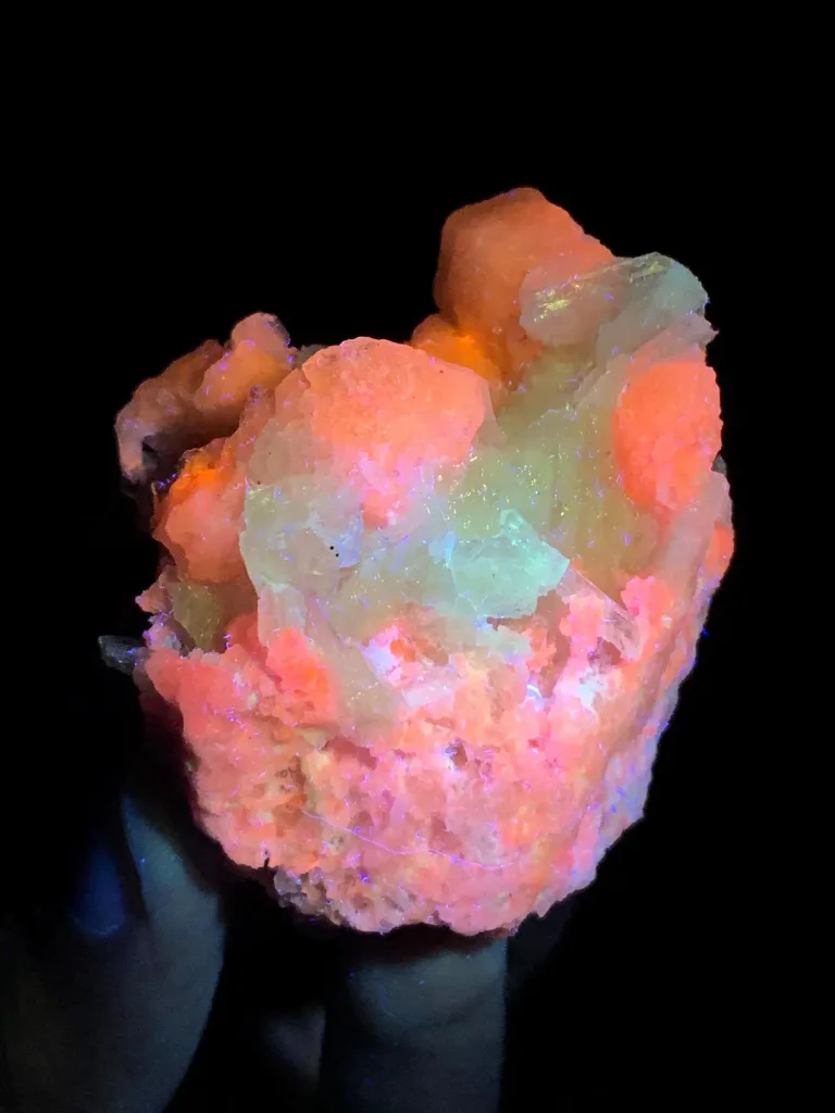 Rera Purple Flurescent Hackmanite with albite Mineral Specimen Afghanistan - image 5