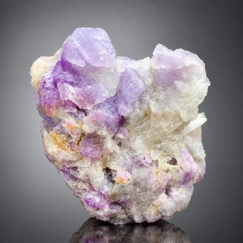 Rera Purple Flurescent Hackmanite with albite Mineral Specimen Afghanistan - image 3