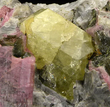 Rhodizite, Tourmaline - image 2