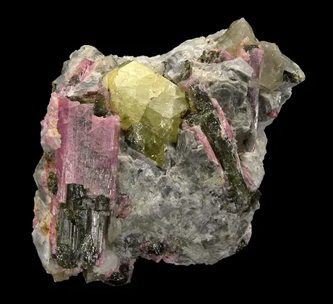 Rhodizite, Tourmaline image
