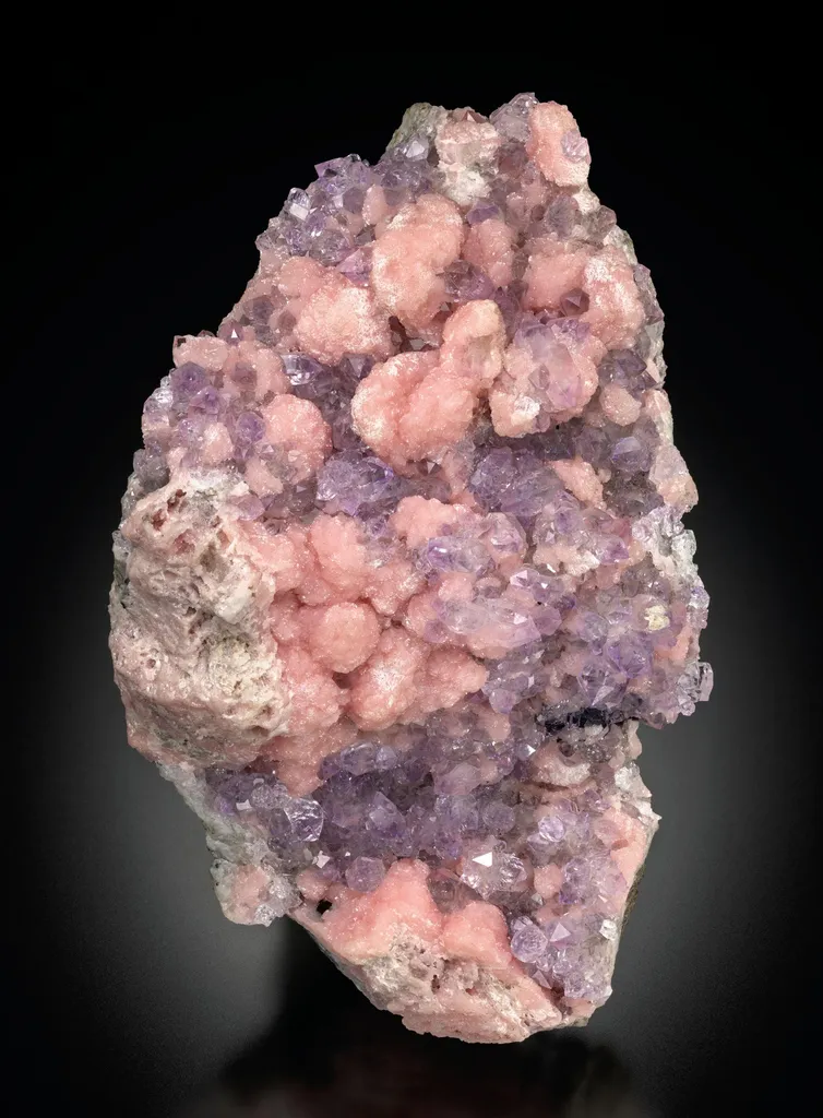 Rhodochrosite, Amethyst image