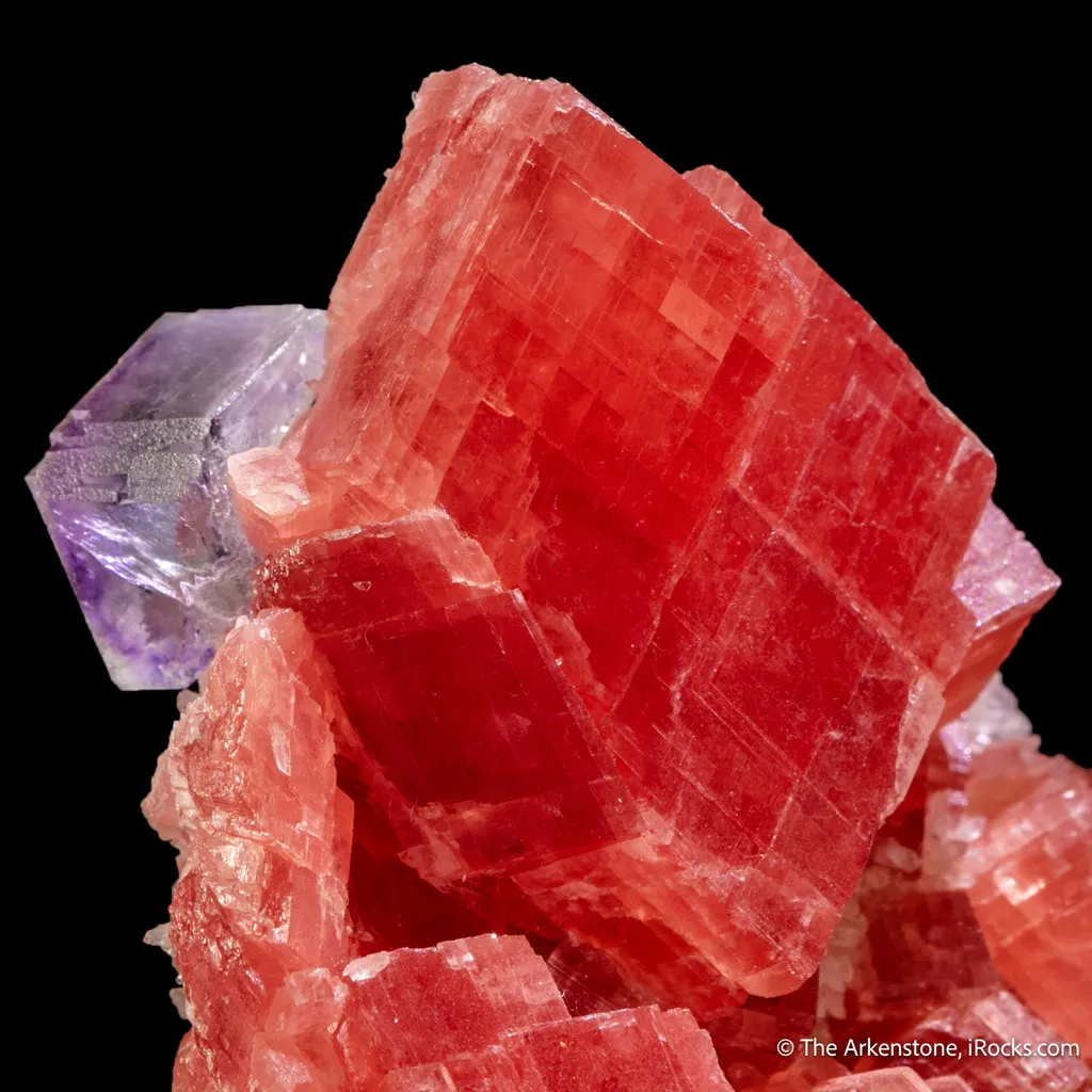 Rhodochrosite and Fluorite image