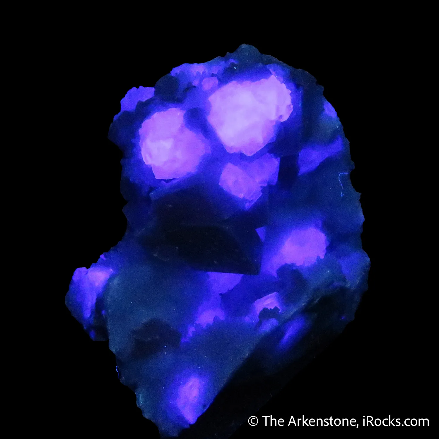 Rhodochrosite and Fluorite on Quartz - image 4