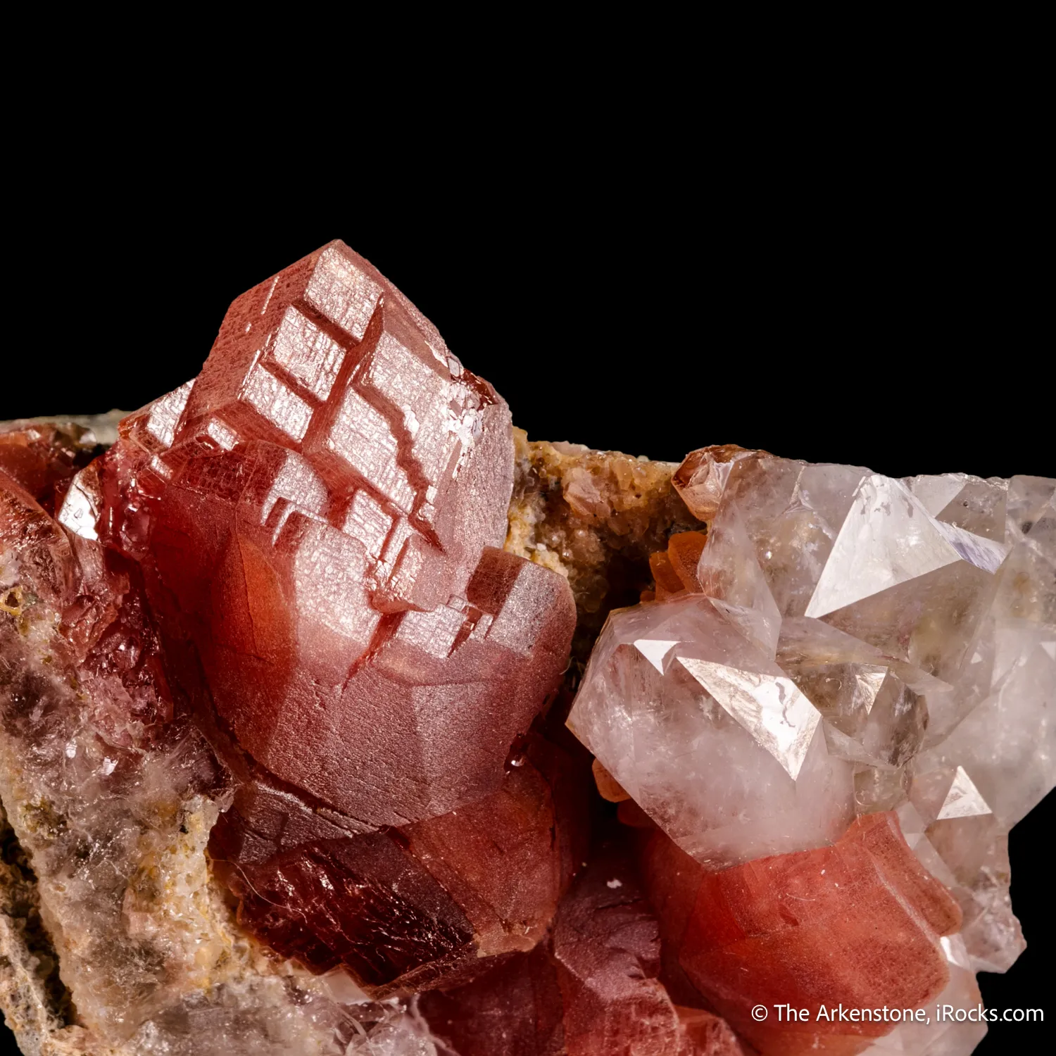 Rhodochrosite and Quartz - image 1