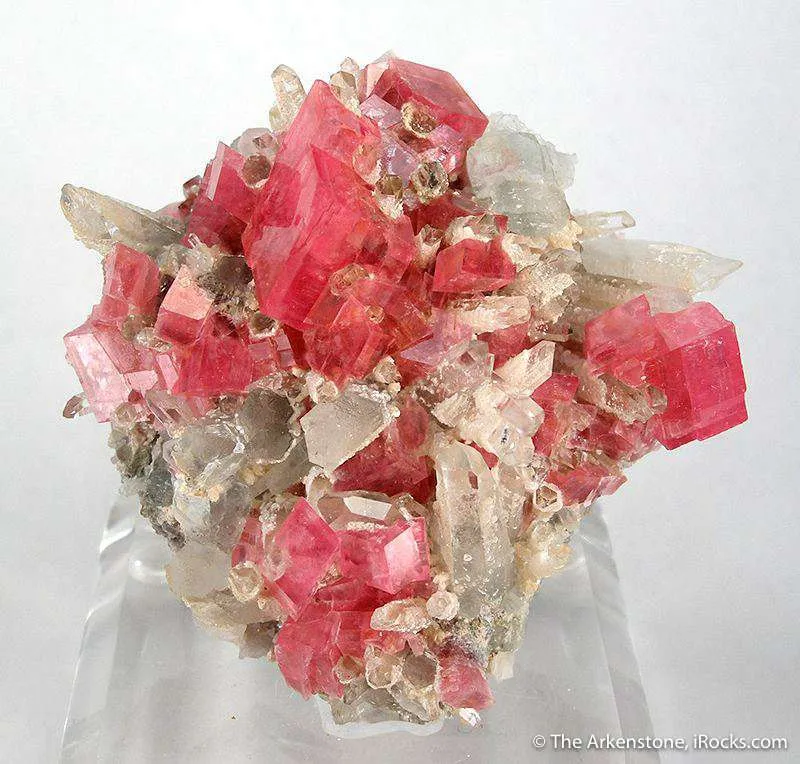 Rhodochrosite and Quartz image