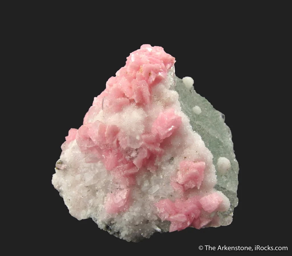 Rhodochrosite and Quartz on Fluorite - image 6