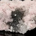 Rhodochrosite, Boulangerite & Quartz (W. S. Logan Rhodo Collection) - image 2