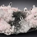 Rhodochrosite, Boulangerite & Quartz (W. S. Logan Rhodo Collection) - image 1