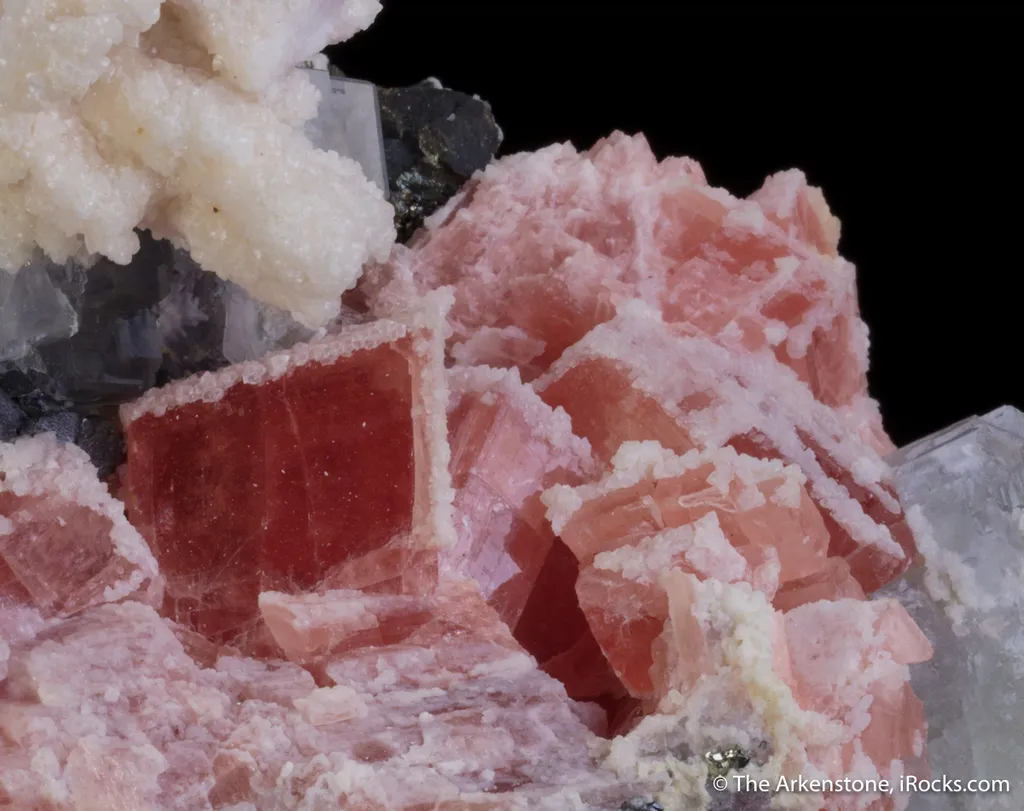 Rhodochrosite, Calcite, Fluorite, Tetrahedrite, Pyrite image