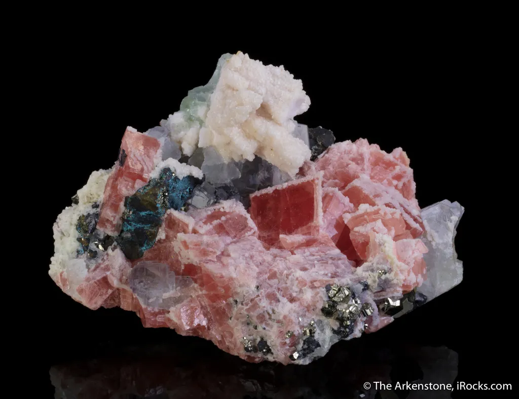 Rhodochrosite, Calcite, Fluorite, Tetrahedrite, Pyrite - image 2