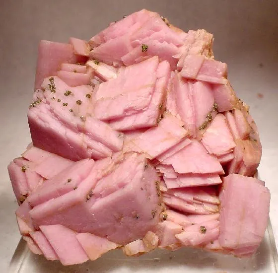 Rhodochrosite, Chalcopyrite image