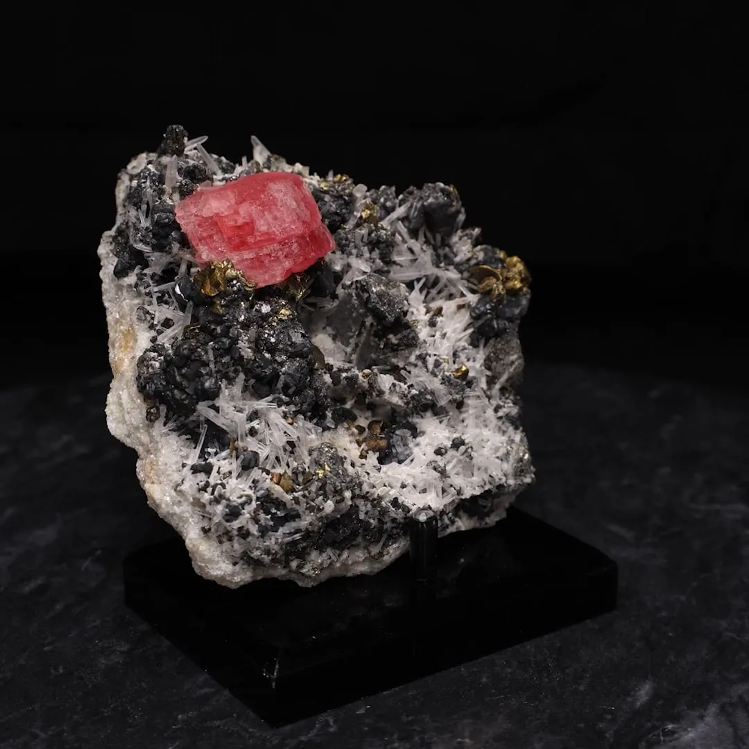 Rhodochrosite, Chalcopyrite, Sphalerite, Tetrahedrite - image 2