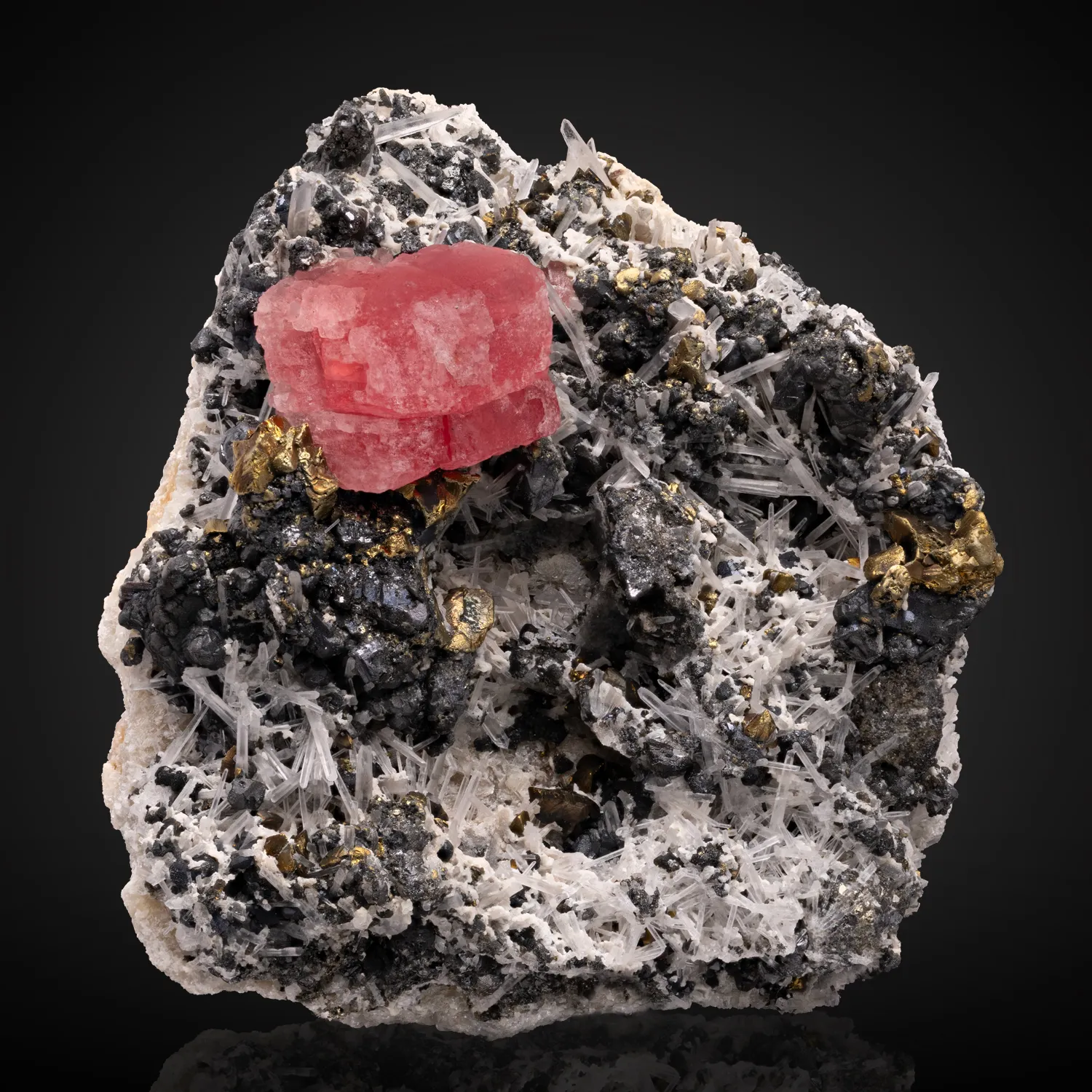 Rhodochrosite, Chalcopyrite, Sphalerite, Tetrahedrite - image 1