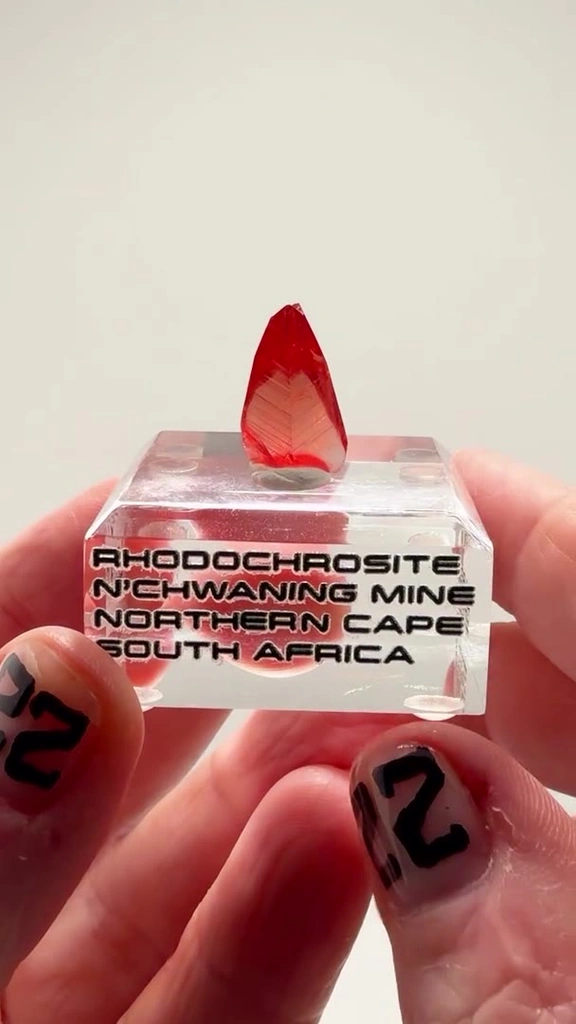 Rhodochrosite FIRE FROM SOUTH AFRICA image