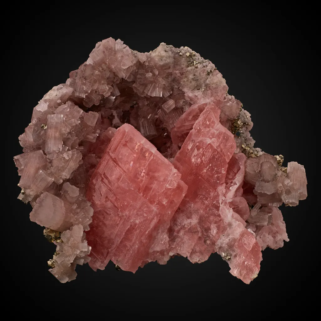 Rhodochrosite, Fluorapatite image