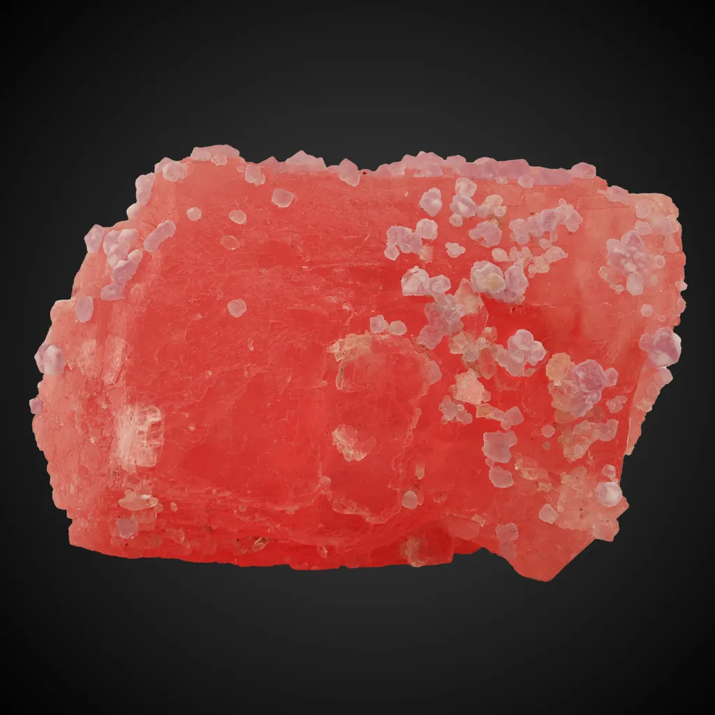 Rhodochrosite, Fluorite image
