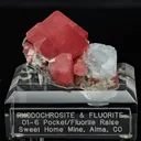 Rhodochrosite, Fluorite - image 2