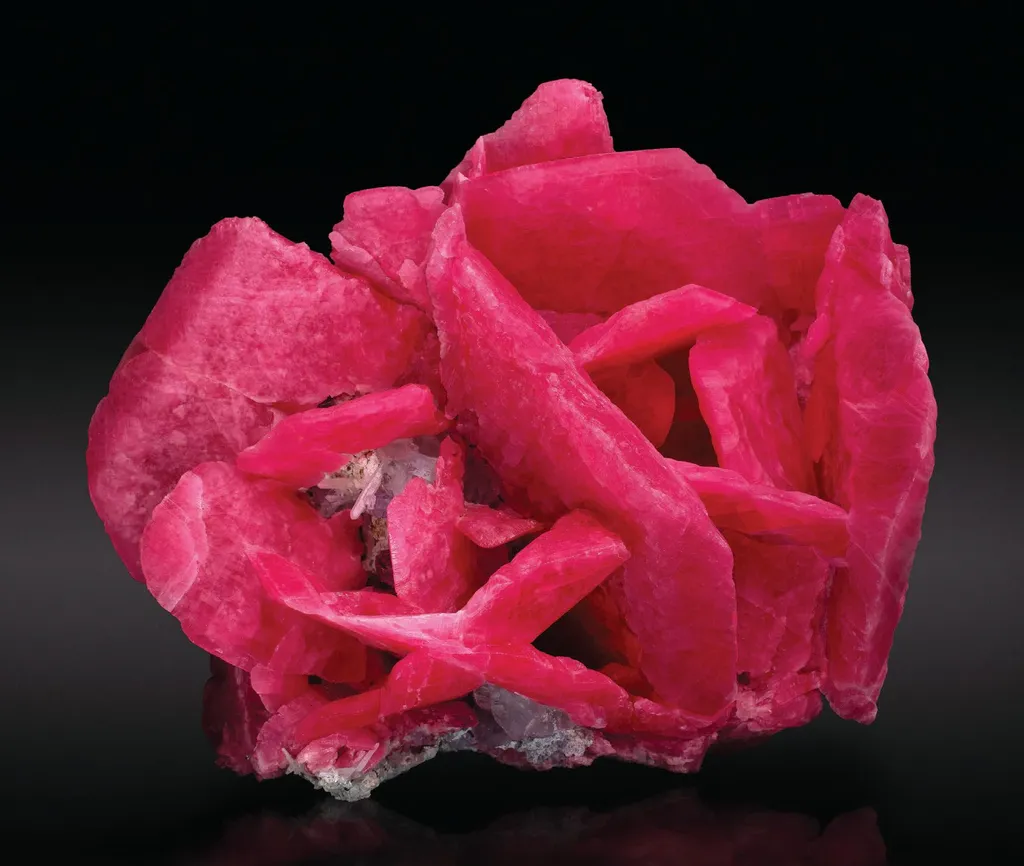 Rhodochrosite, Fluorite image