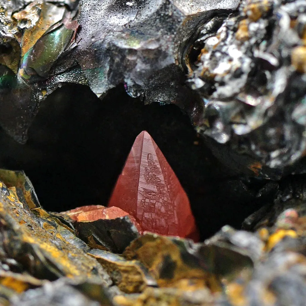 Rhodochrosite from Grube Wolf, Herdorf, siegerland, Germany - image 7
