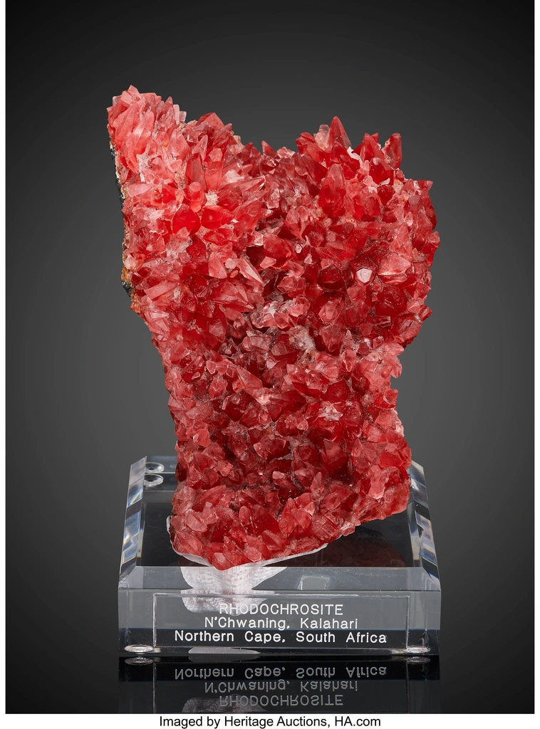 Rhodochrosite from N'Chwaning I Mine, N'Chwaning Mines, Northern Cape, South Africa image