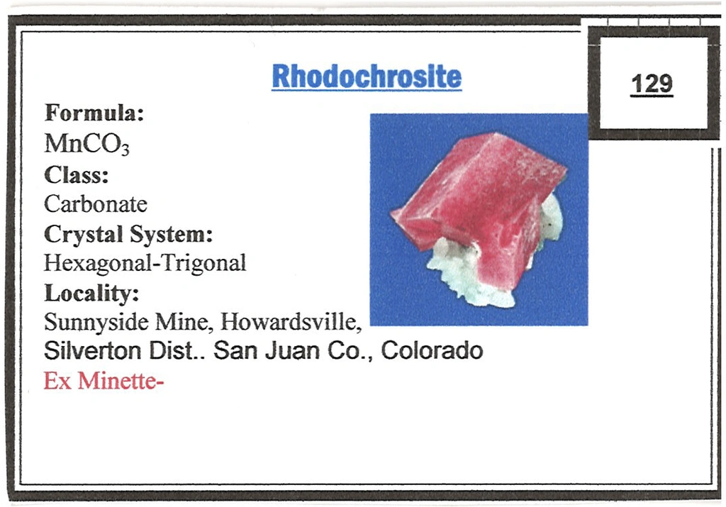 Rhodochrosite from Sunnyside Mine, near Silverton, San Juan County, Colorado, USA - image 5