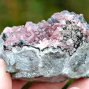 Rhodochrosite & Goethite 372 grams - Uchucchacua Mine, Oyon Province, Lima, Peru - image 4