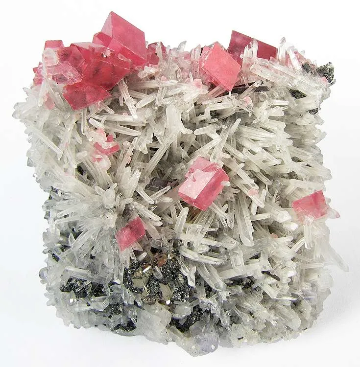 Rhodochrosite, Hubnerite, Quartz - image 2