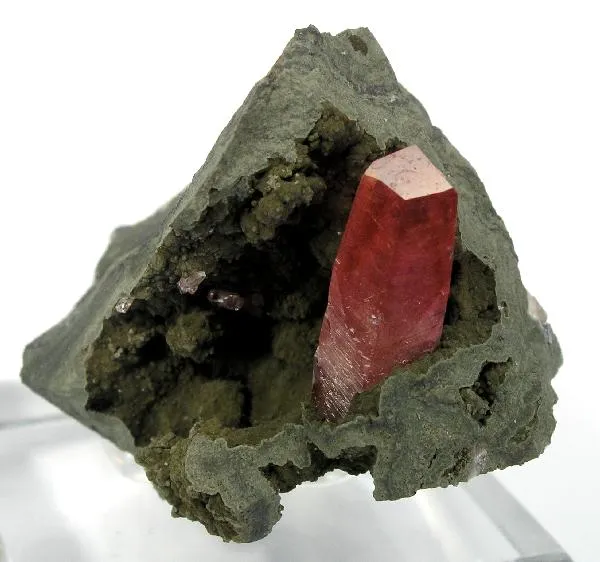 Rhodochrosite (In Basalt) image