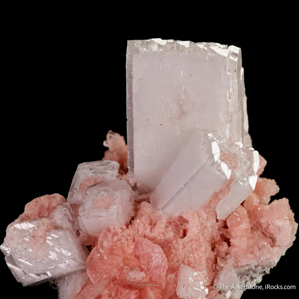 Rhodochrosite intergrown with Baryte image