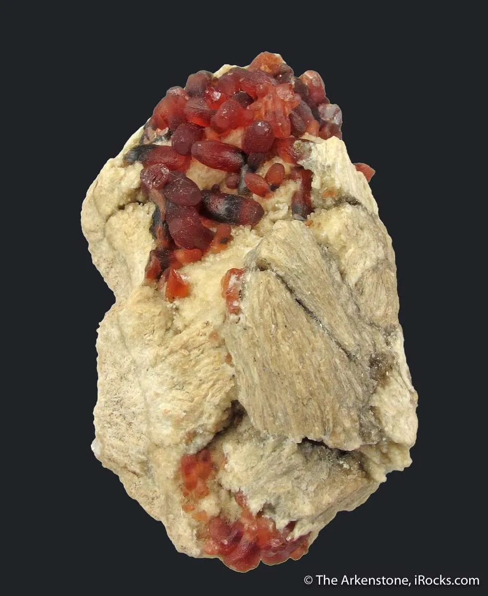 Rhodochrosite on Baryte - image 3