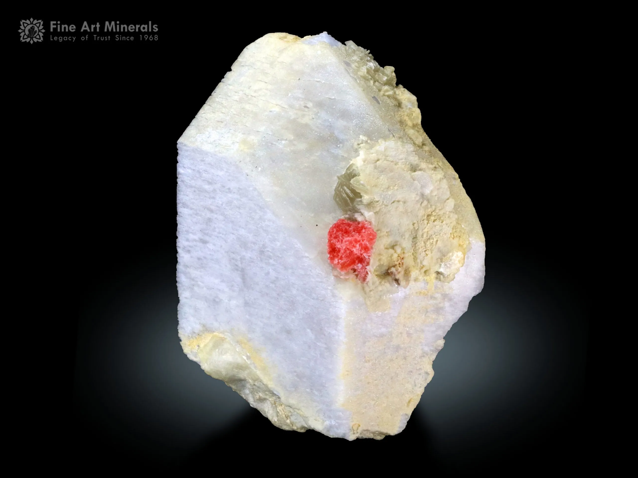 Rhodochrosite on Feldspar from Skardu Pakistan - image 2