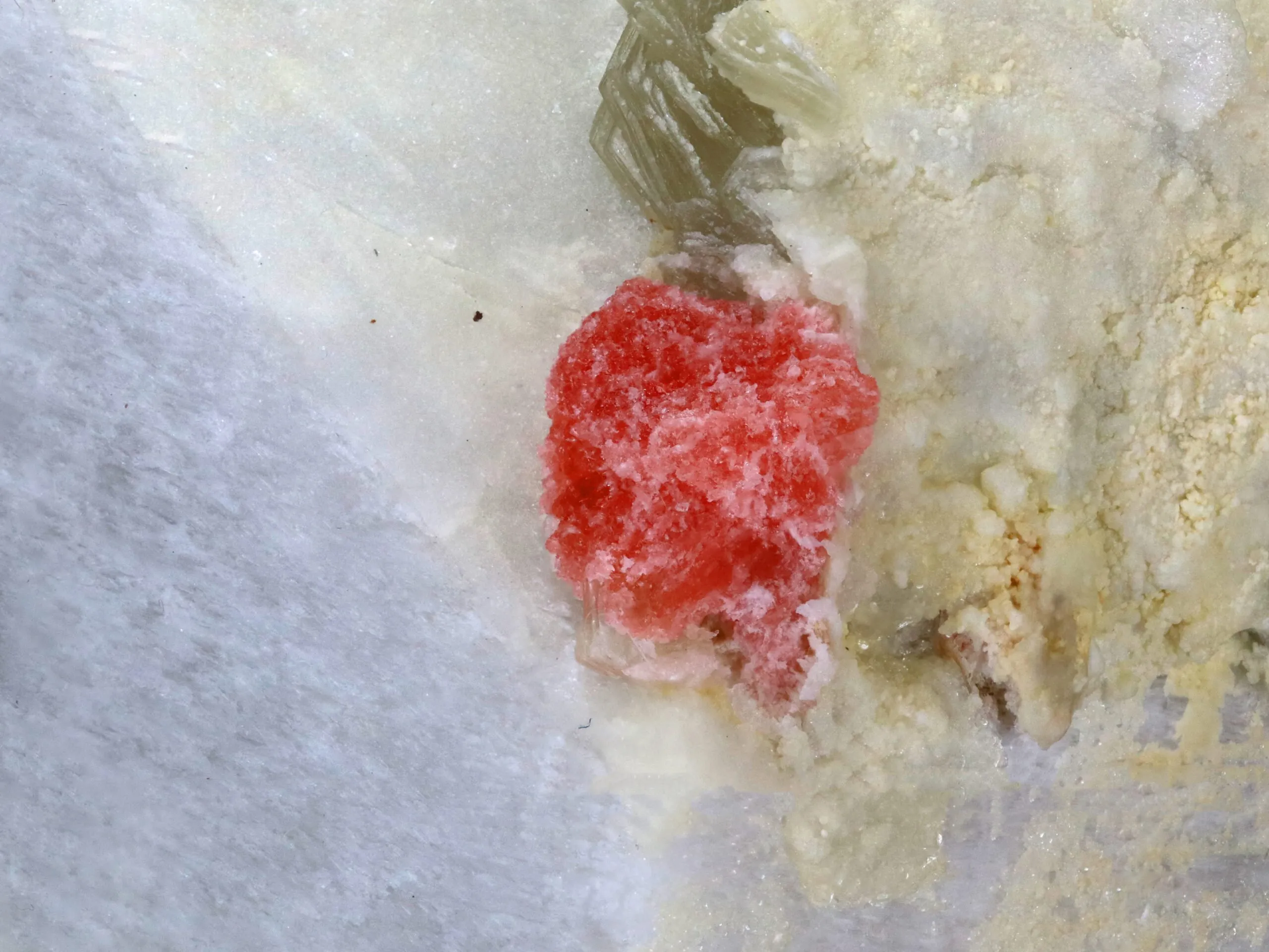 Rhodochrosite on Feldspar from Skardu Pakistan - image 1