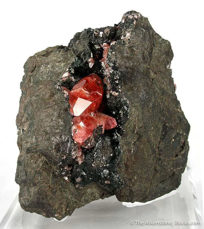 Rhodochrosite on Goethite image