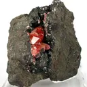 Rhodochrosite on Goethite - image 1