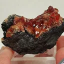 Rhodochrosite on Manganite - image 1