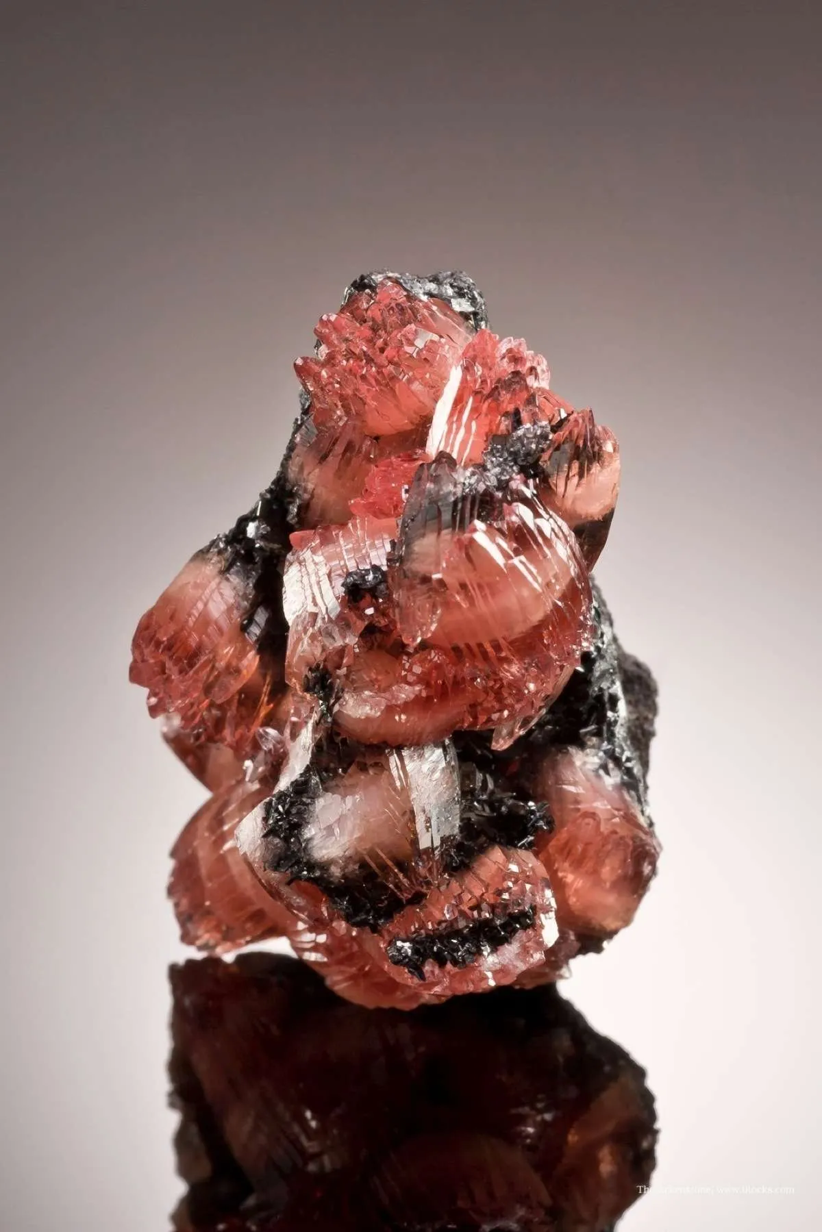 Rhodochrosite on Manganite - image 3