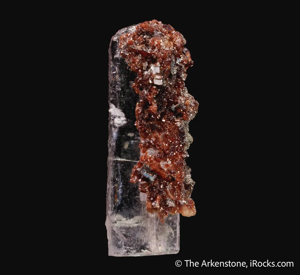 Rhodochrosite on Natrolite image