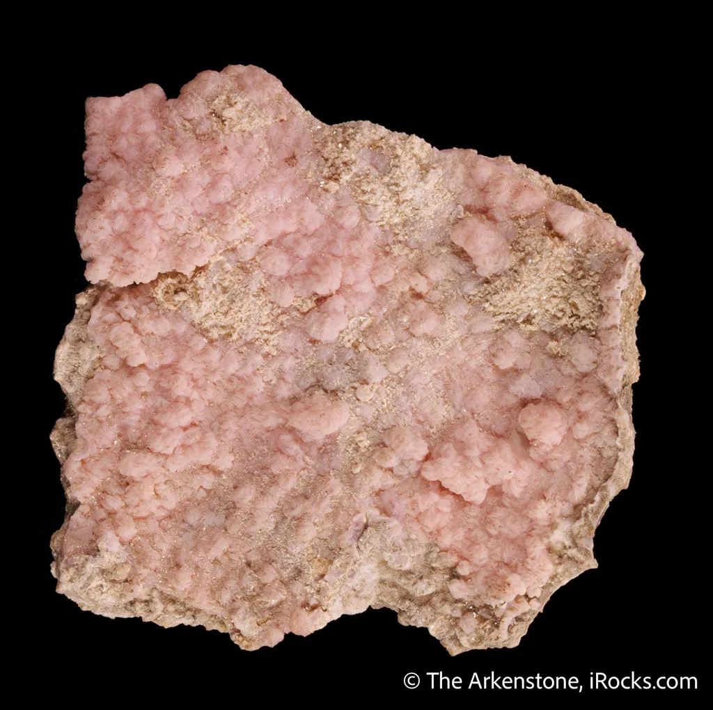 Rhodochrosite on Parsettensite - image 4
