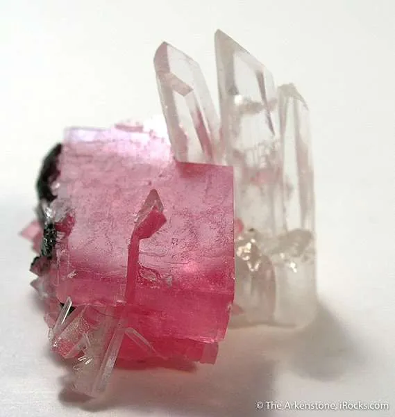 Rhodochrosite on Quartz - image 1