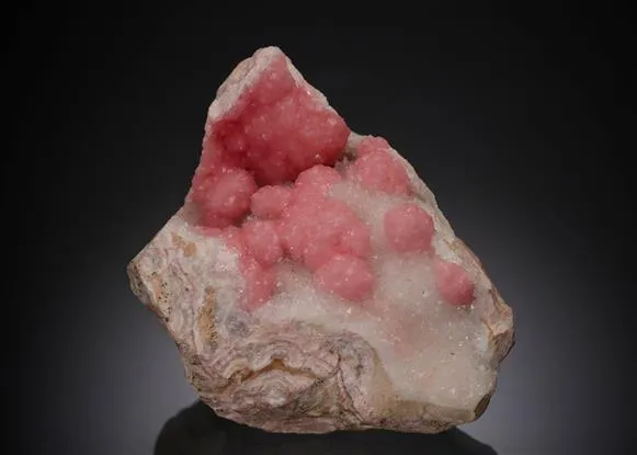 Rhodochrosite on Quartz - image 1