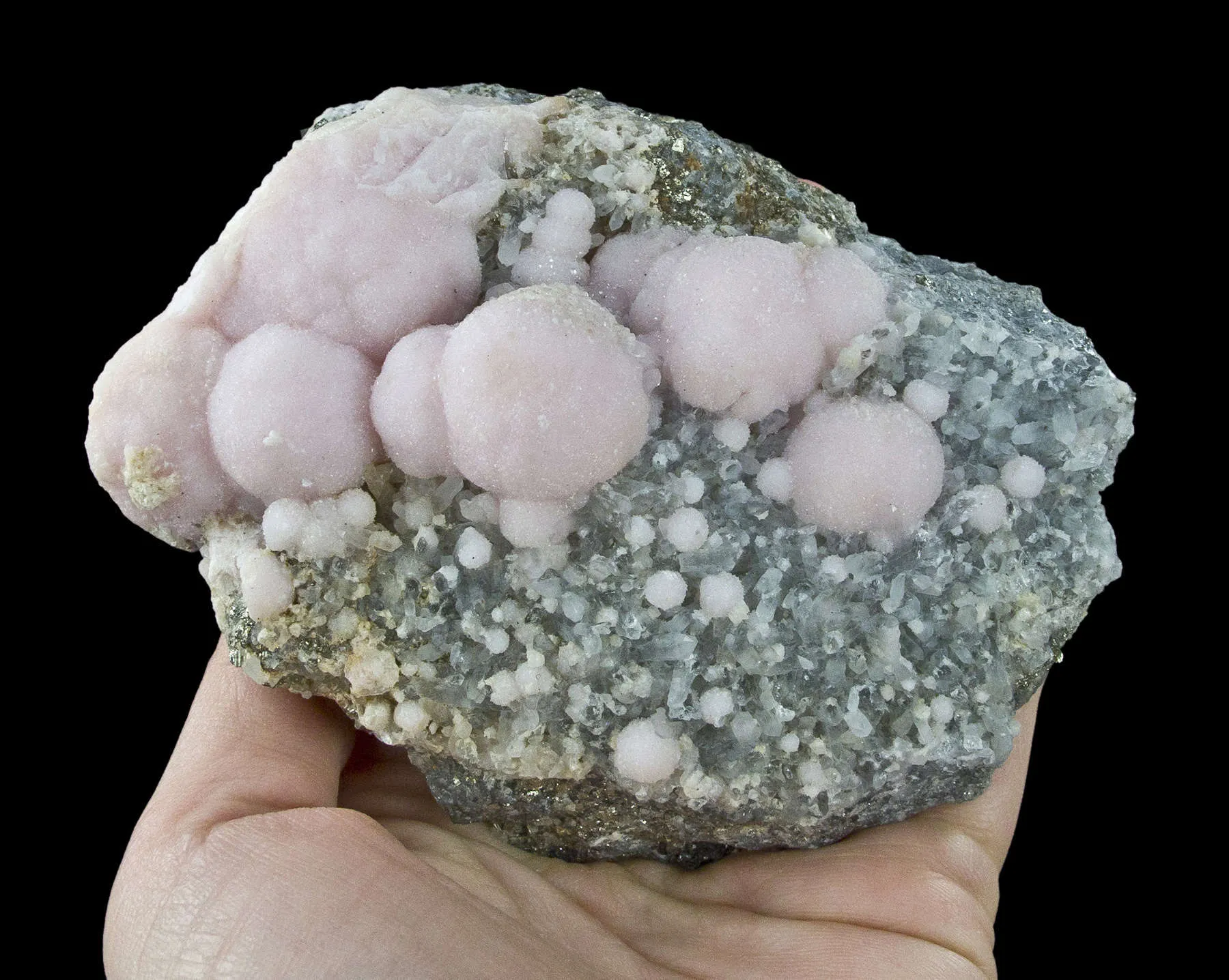 Rhodochrosite on Quartz - image 7